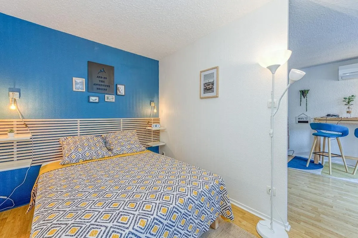 Charming T2, Wifi, Air Conditioning, Balcony Grenoble France